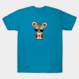 Cute Baby Tiger Wearing Sunglasses T-Shirt